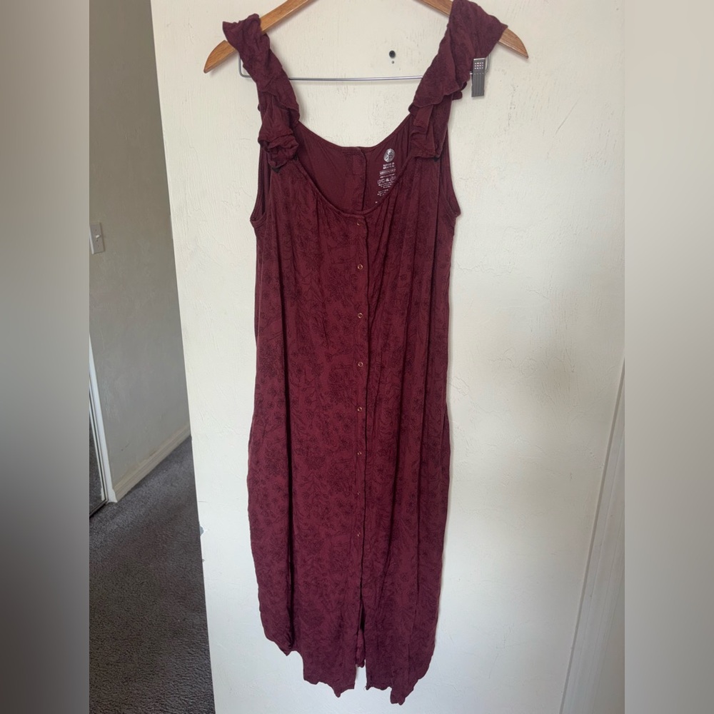 Kindred Bravely Red Sleeveless Maxi Sundress